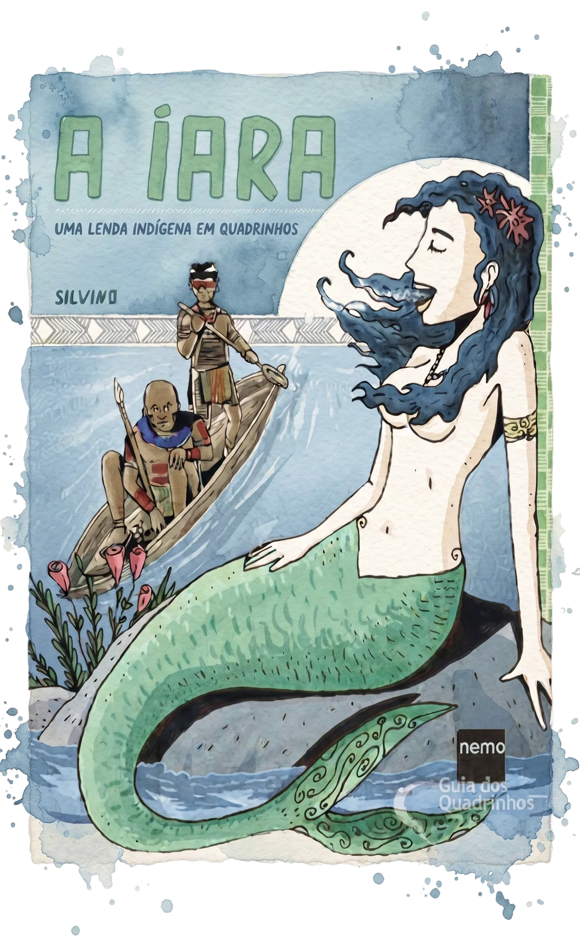 Arte ilustrativa fornecida pela criadora para A Iara: Uma lenda indígena em quadrinhos; não é reprodução confirmada da capa editorial