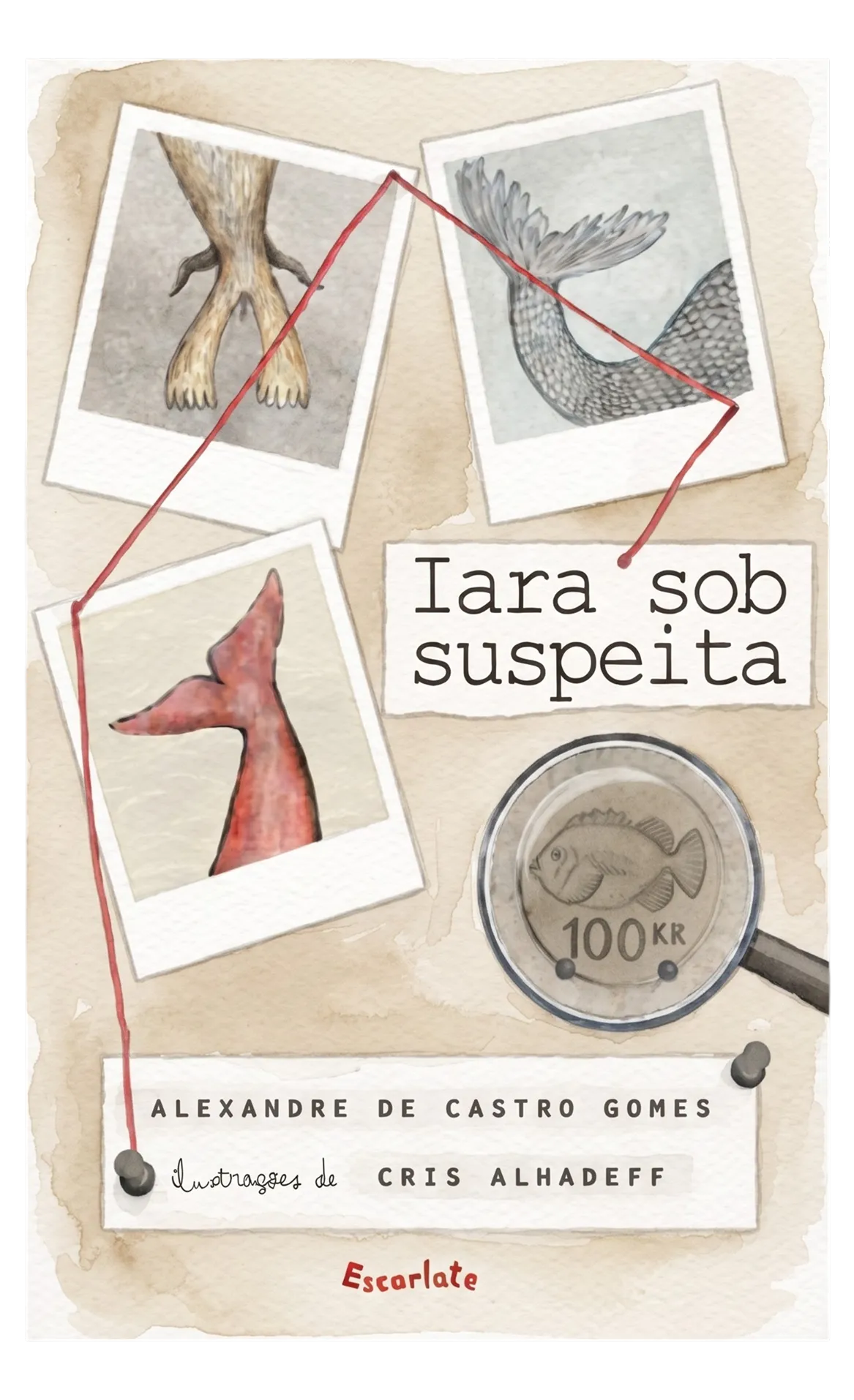 Arte ilustrativa fornecida pela criadora para Iara sob suspeita; não é reprodução confirmada da capa editorial